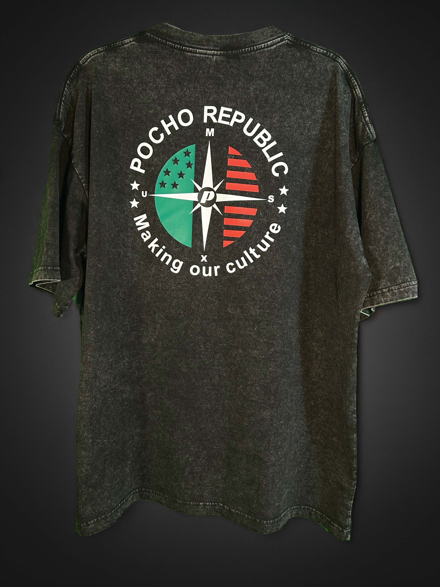 Pocho Republic T-Shirt - Charcoal Black