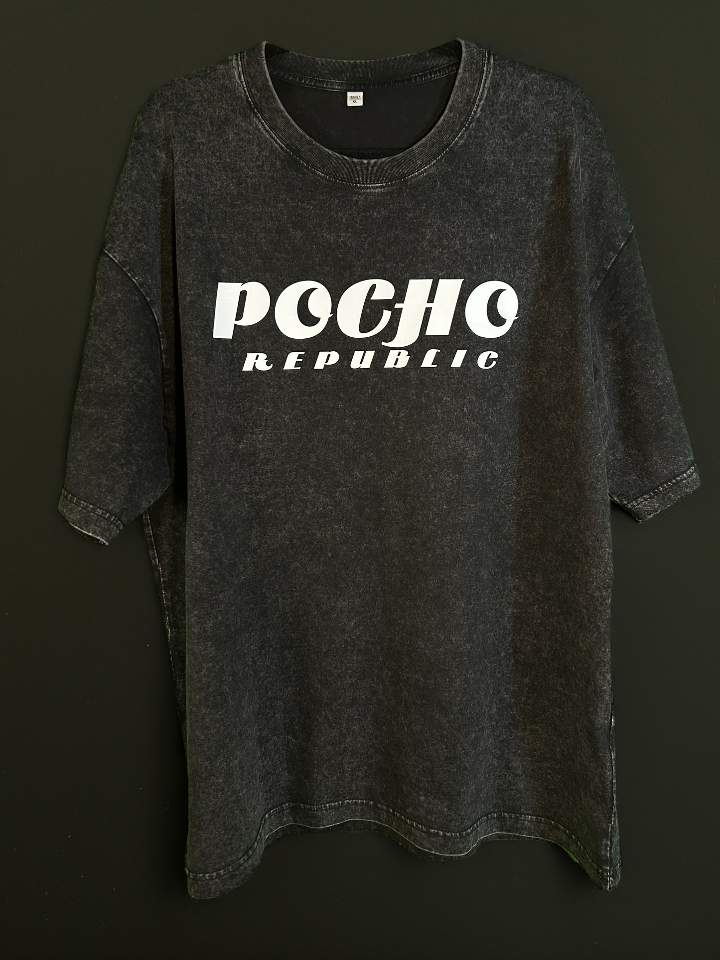 Pocho Republic T-Shirt - Charcoal Black