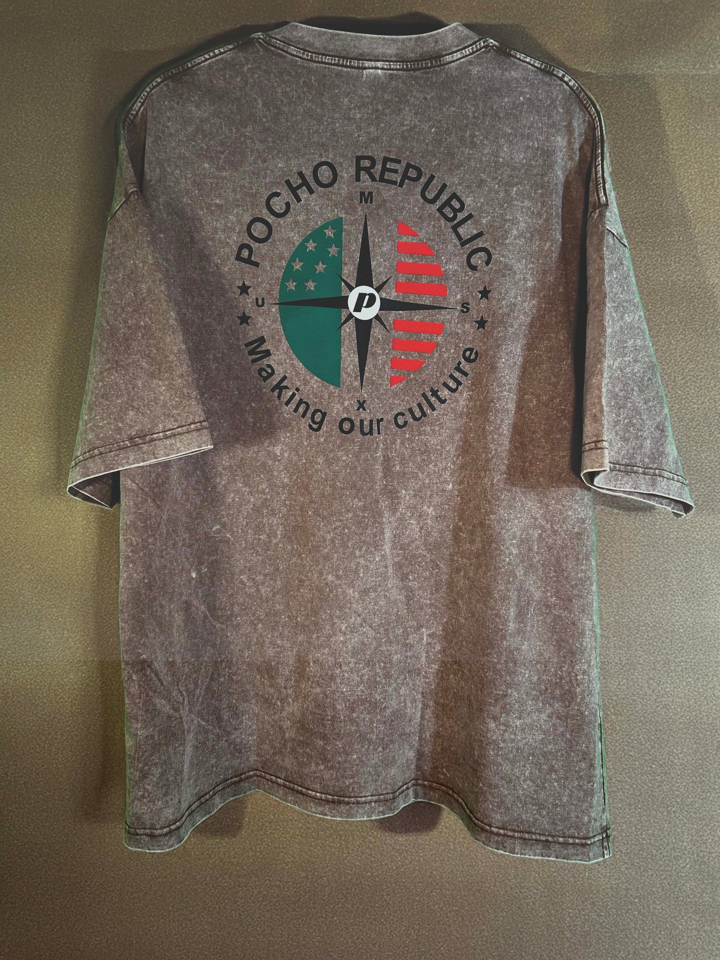 Pocho Republic T-Shirt - Barrel Brown