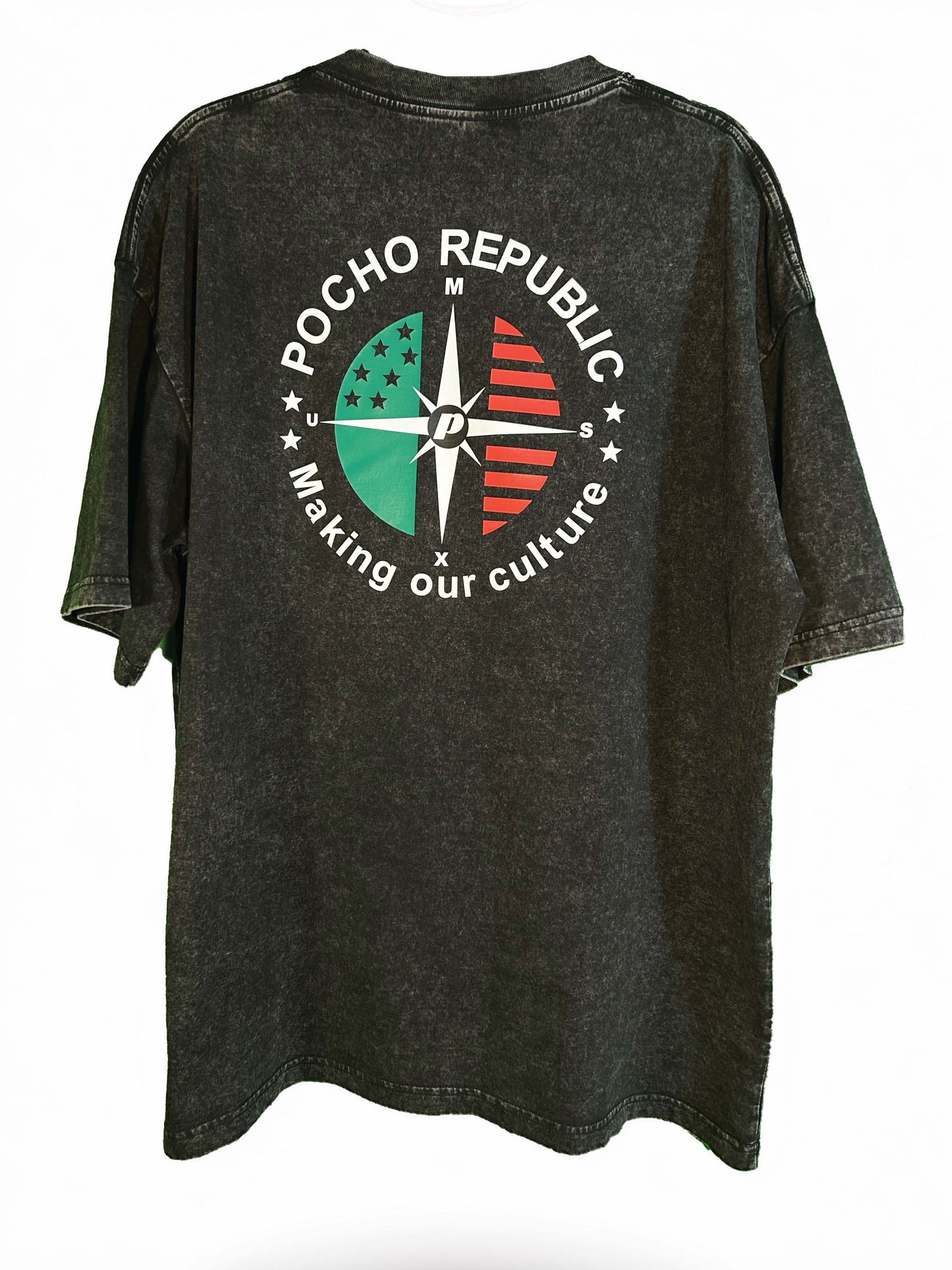 Pocho Republic T-Shirt - Charcoal Black